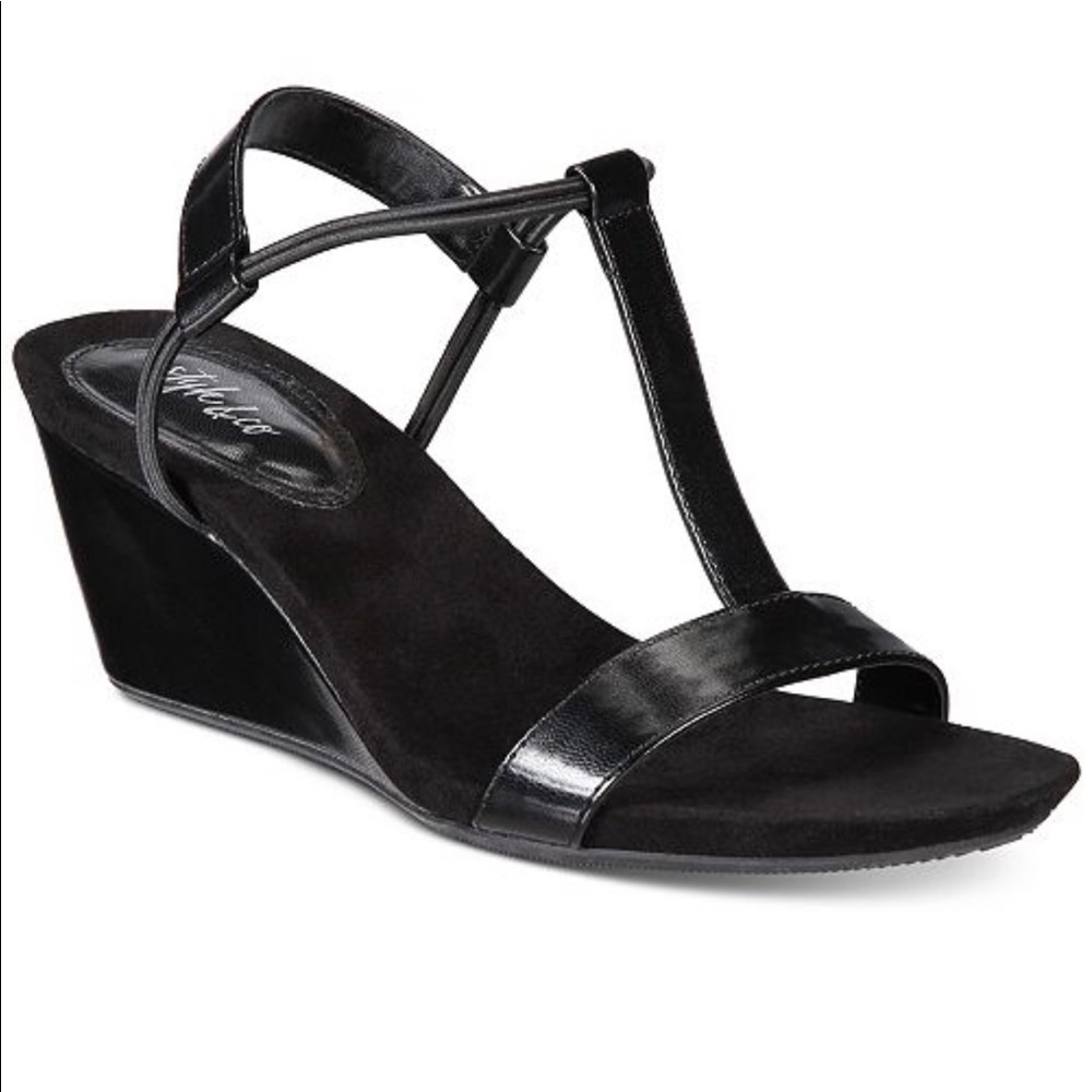 Style & Co Black Wedge Sandal